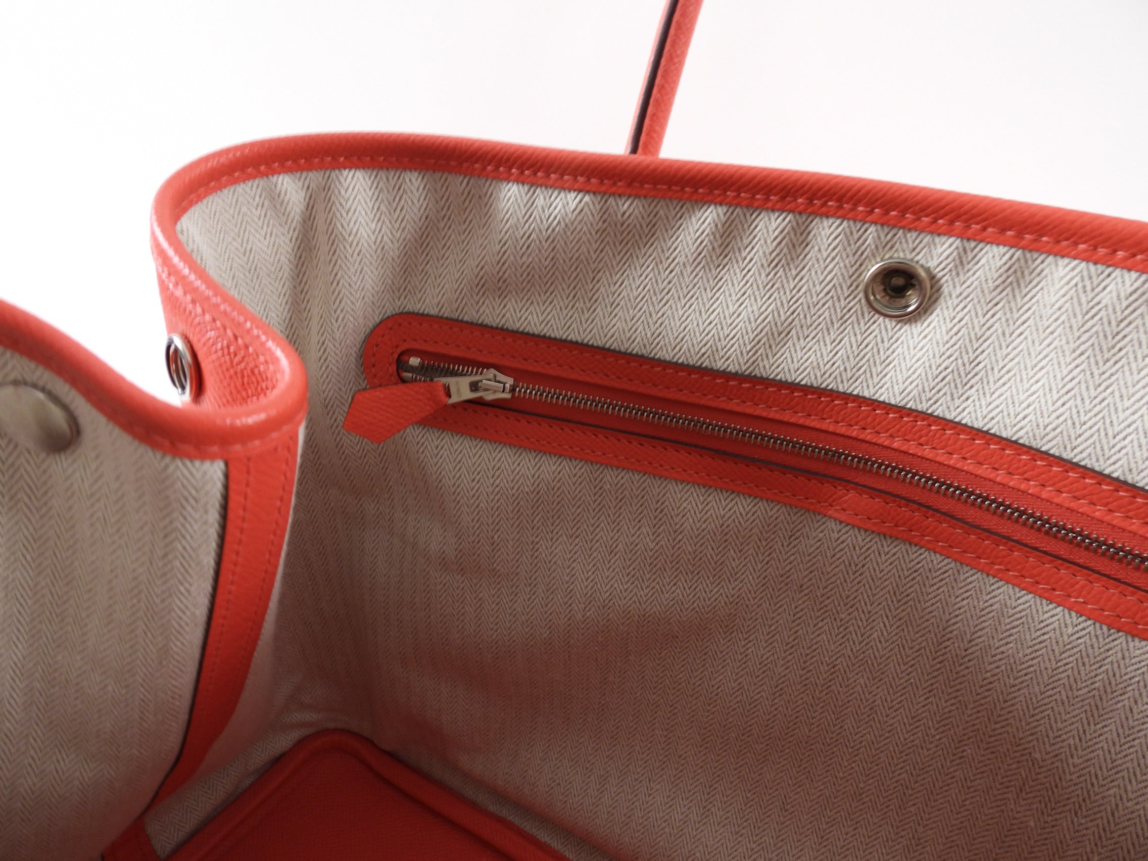 Hermes Garden Party 36 Rose Japur Epsom Leather Tote Bag