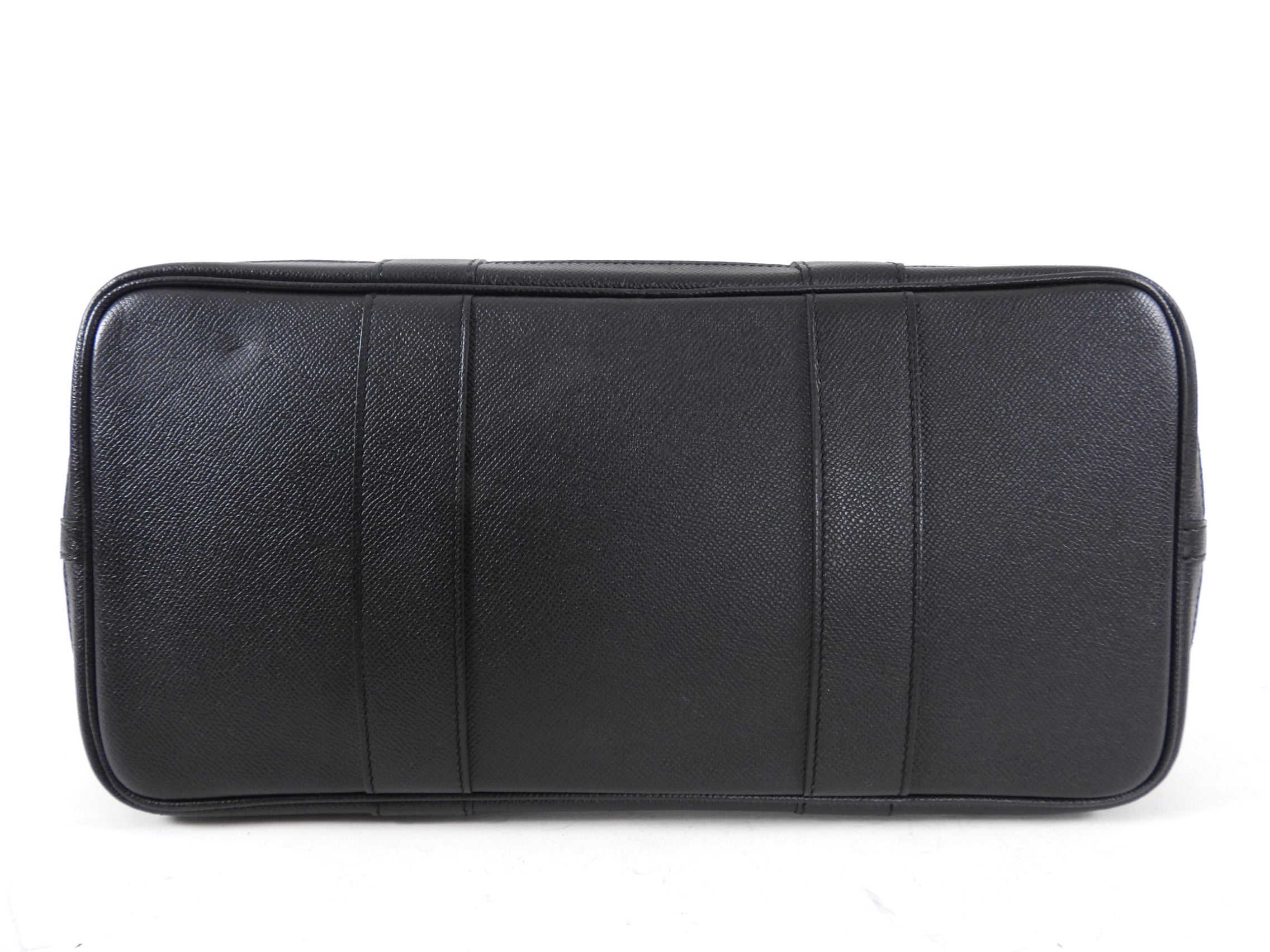 Hermes Garden Party Medium PM 36 Noir Black Leather Tote Bag