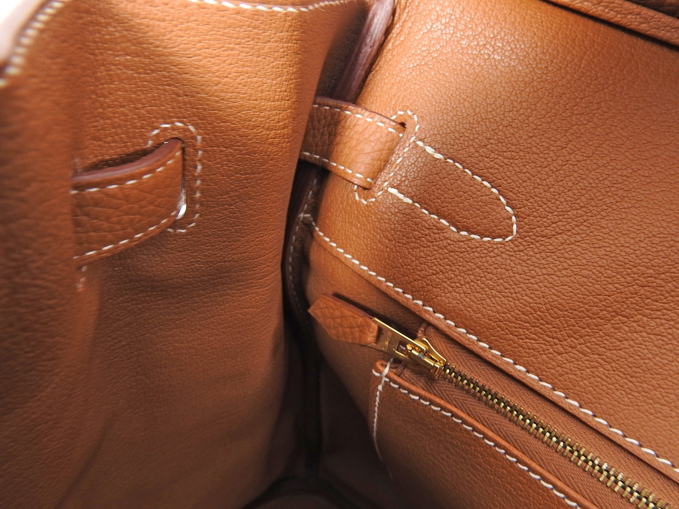 Hermes Gold Birkin 35 Taurillon Clemence Leather with Gold Hardware