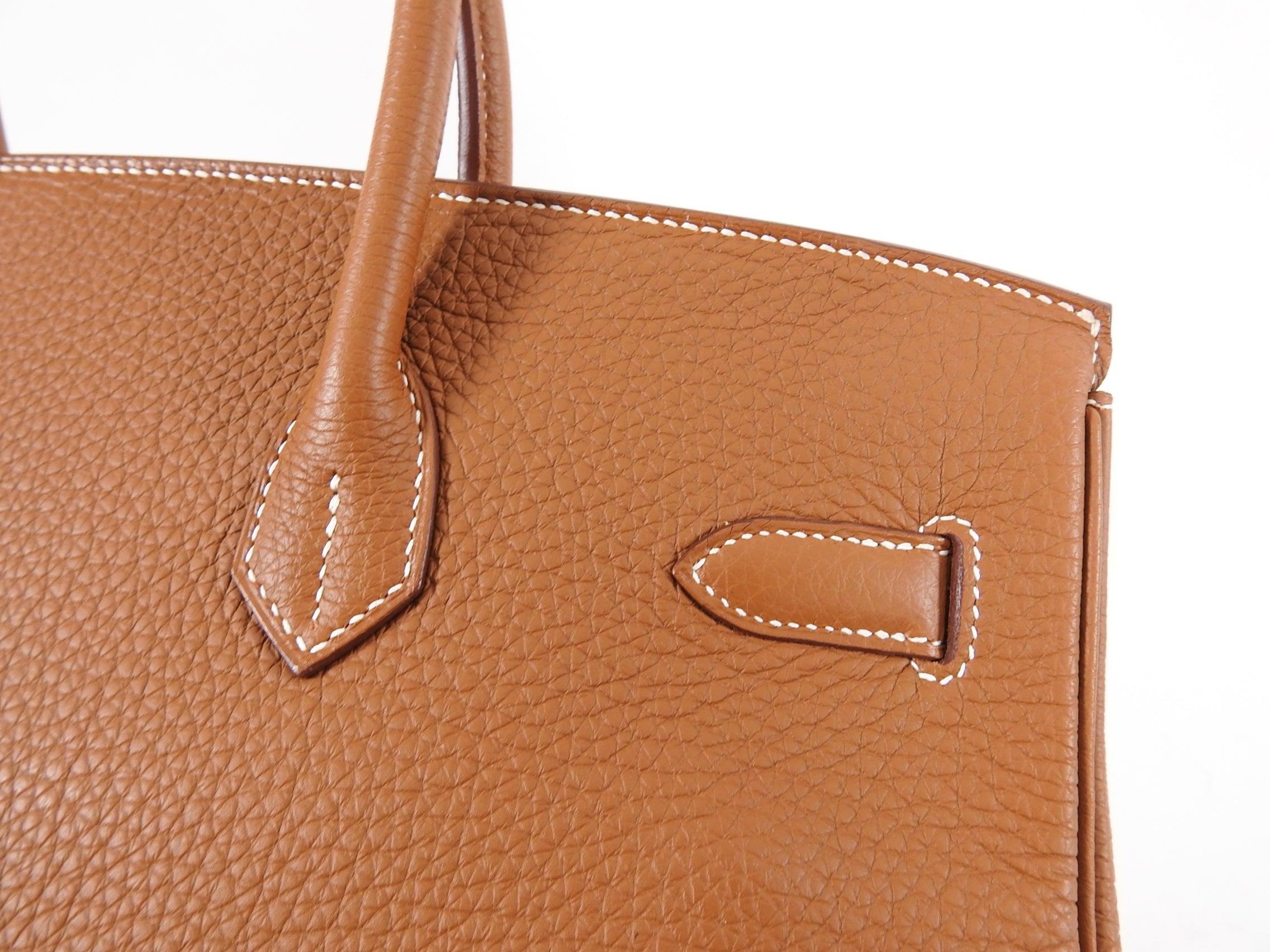 Hermes Gold Birkin 35 Taurillon Clemence Leather with Gold Hardware