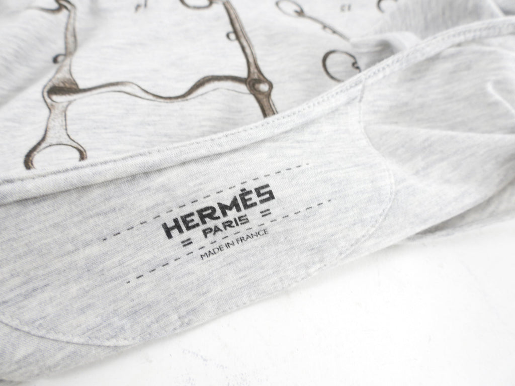 Hermes Grey Antique Diagram Printed T-Shirt - FR38 / S / M
