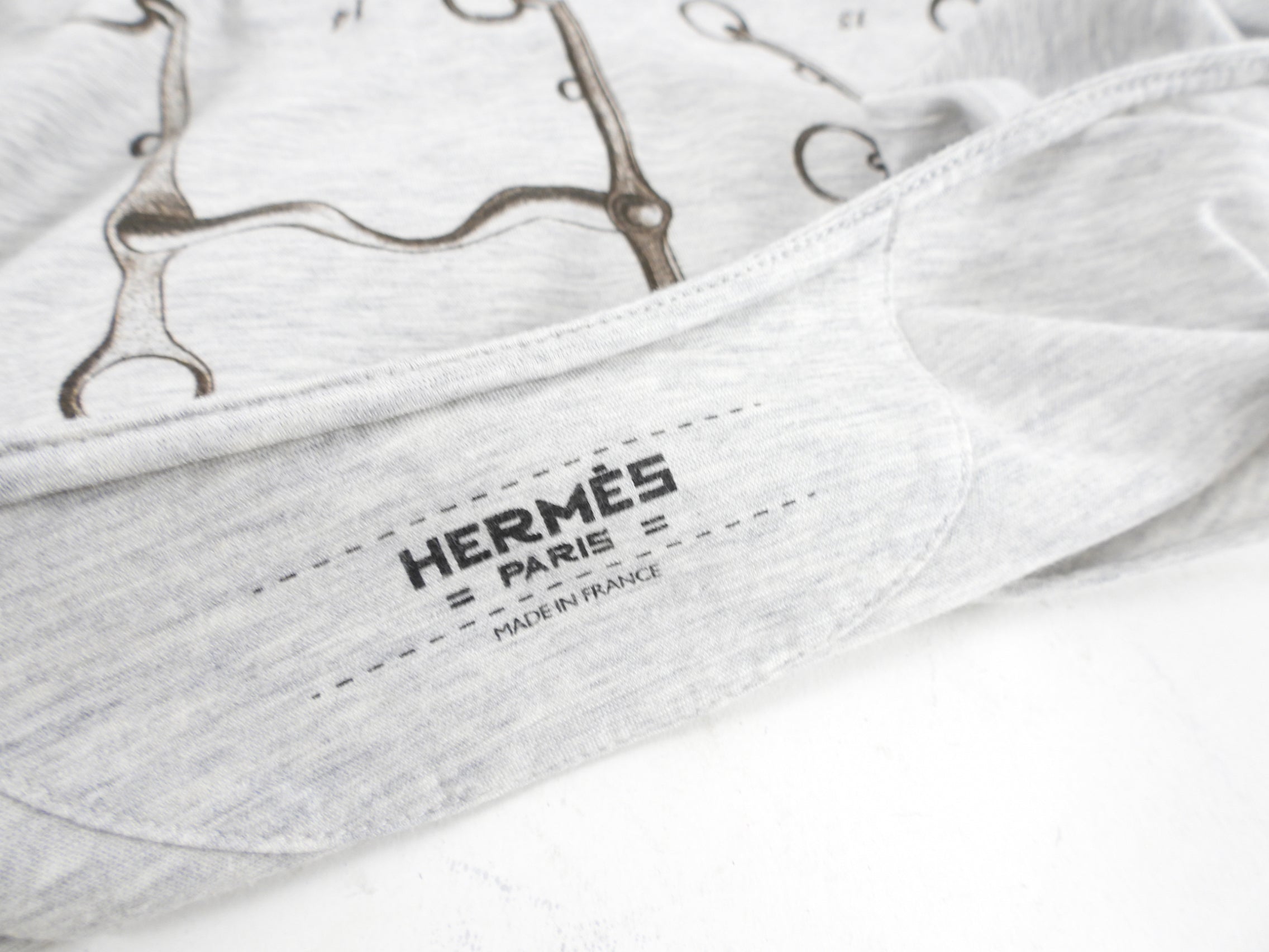 Hermes Grey Antique Diagram Printed T-Shirt - FR38 / S / M