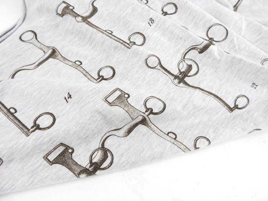 Hermes Grey Antique Diagram Printed T-Shirt - FR38 / S / M