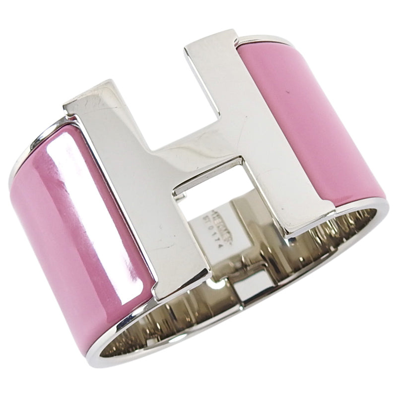 Hermes Wide Pink Clic Clac H Bracelet SHW