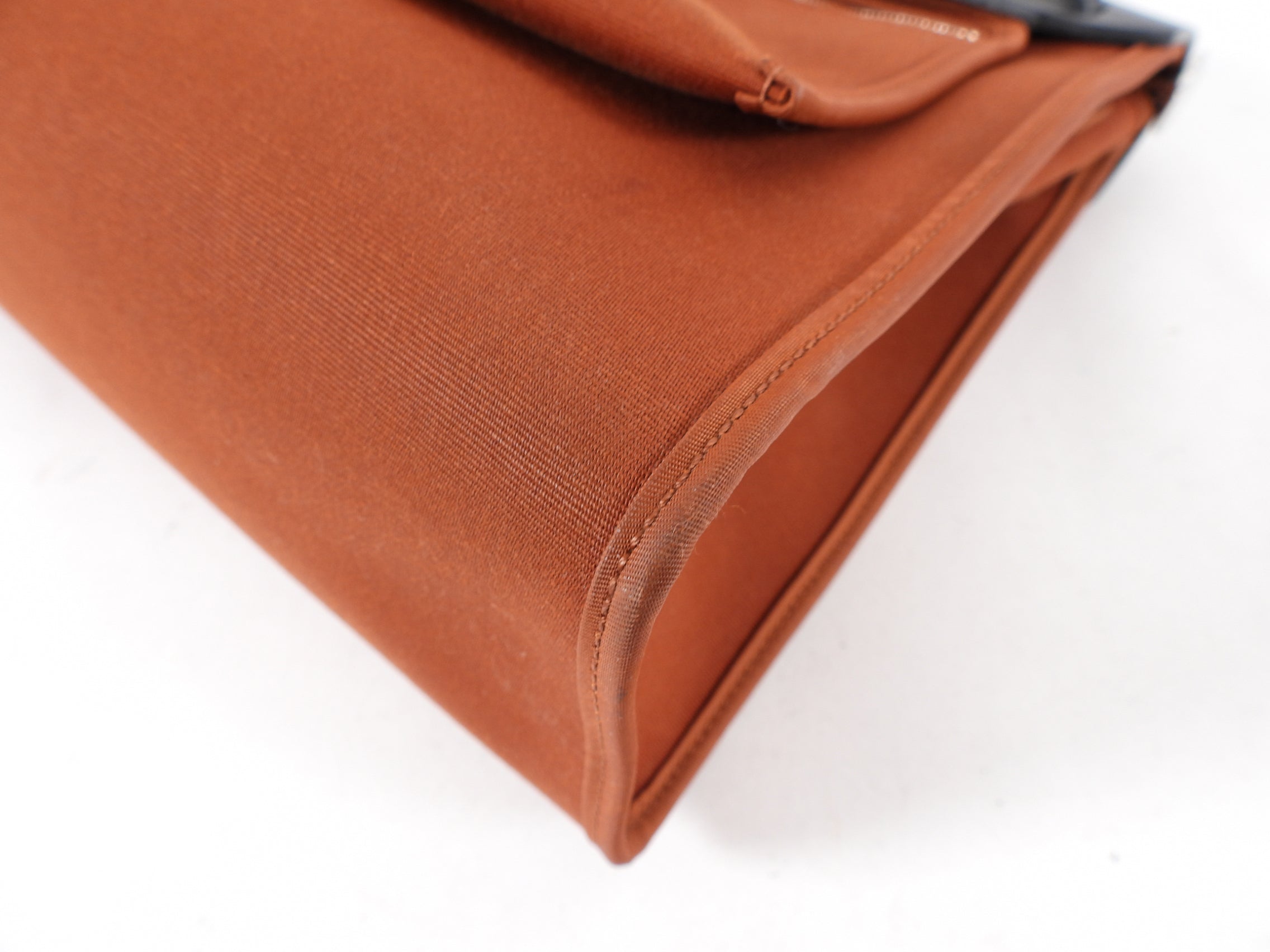 Hermes Herbag Zip 31 Toile Chocolate Brown Bag