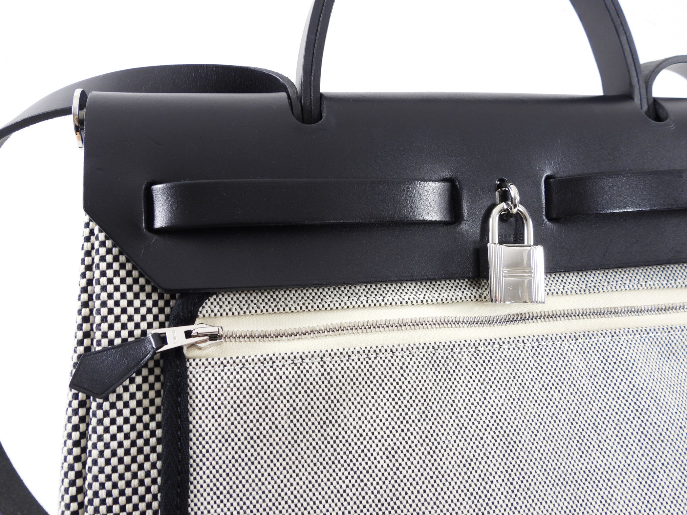 Hermes Herbag Zip 31 Toile Criss Cross Bag