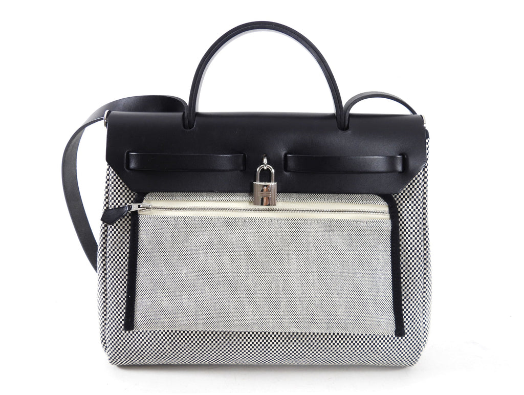 Hermes Herbag Zip 31 Toile Criss Cross Bag