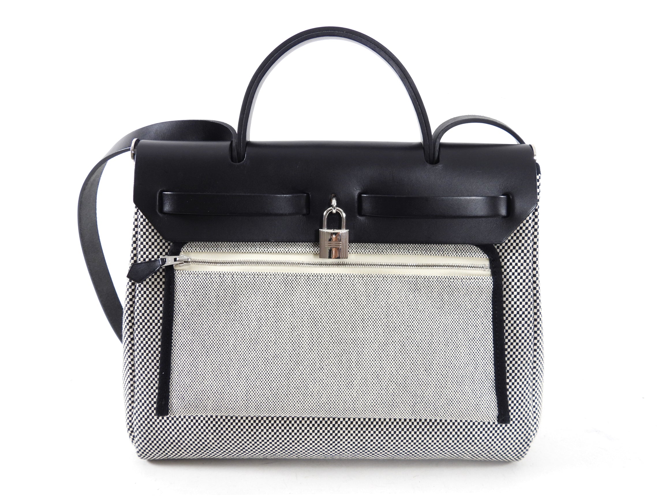 Hermes Herbag Zip 31 Toile Criss Cross Bag
