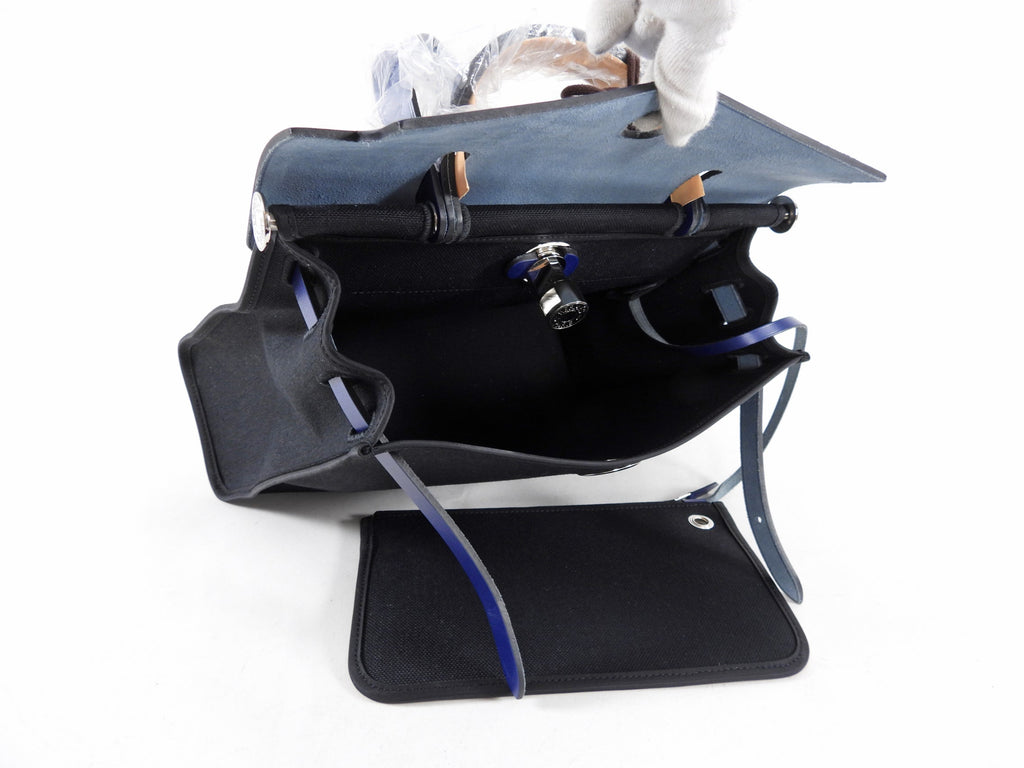 Hermes Blue and Black Herbag Zip 31 - Brand new in box