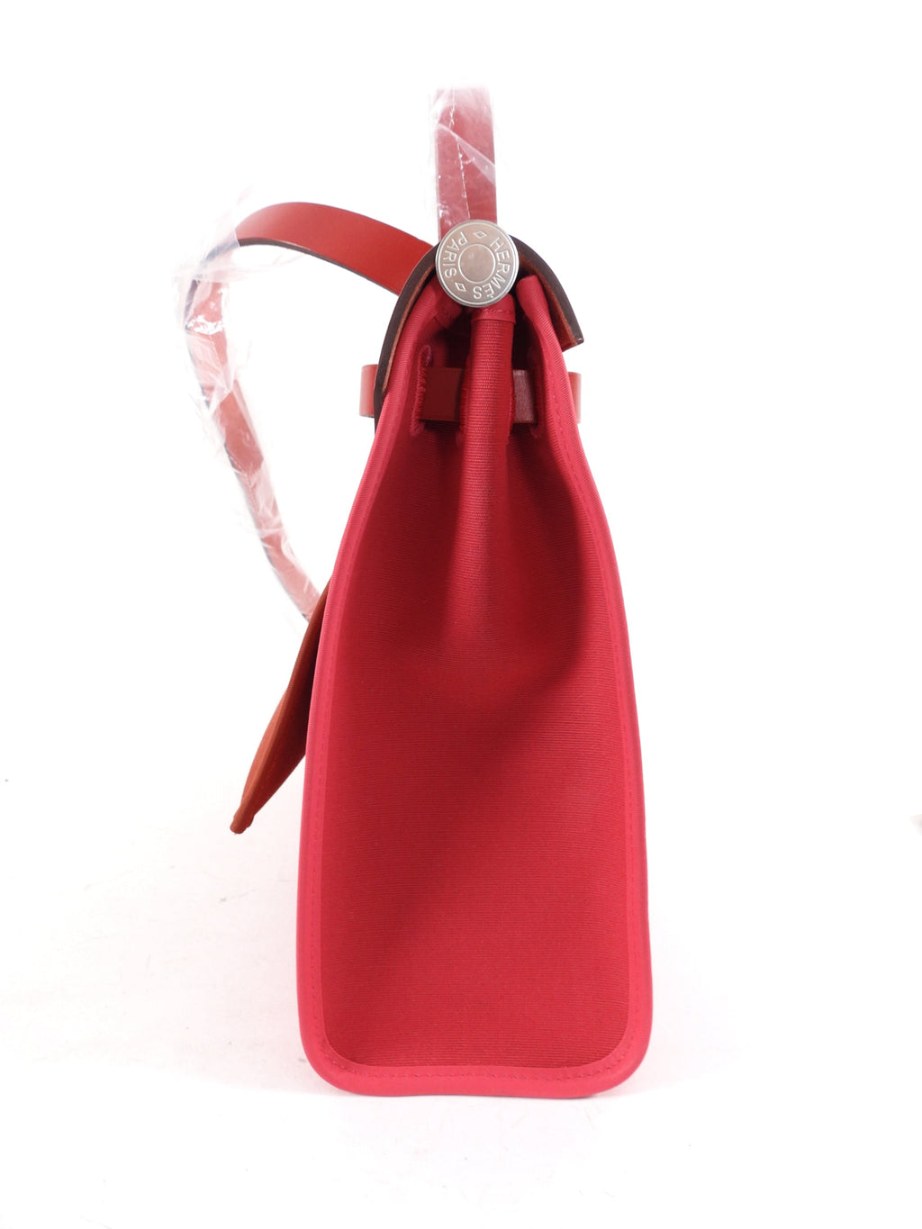 Hermes Herbag Zip 31 Bicolor Rose Extreme / Rouge Piment