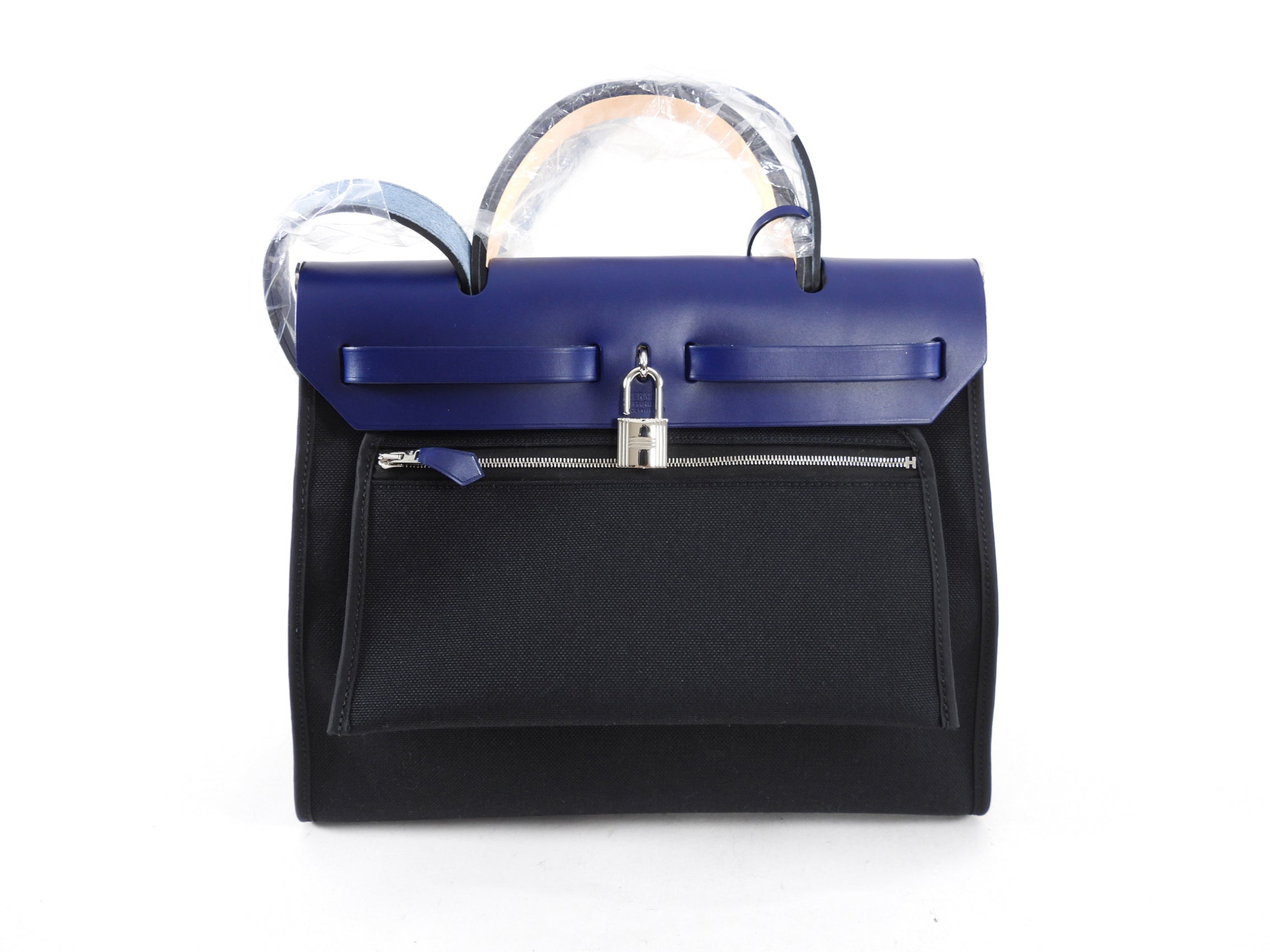 Hermes Blue and Black Herbag Zip 31 - Brand new in box