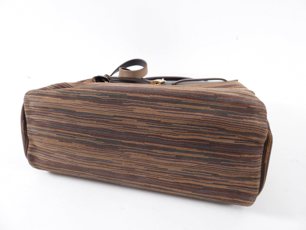 Hermes Brown Herbag 29 Vibrato Leather Shoulder Bag