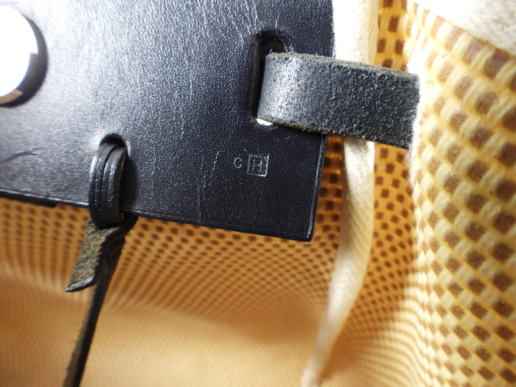 Hermes Canvas Herbag Cabas Black Leather