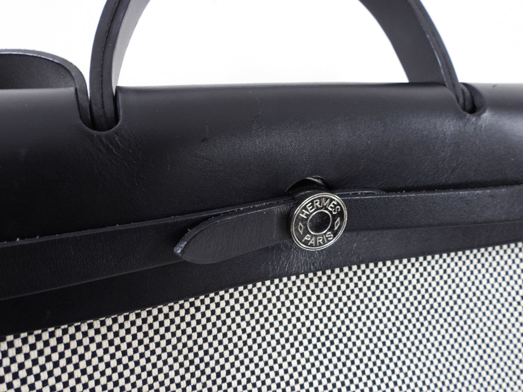 Hermes Herbag Zip 31 Toile Criss Cross Bag