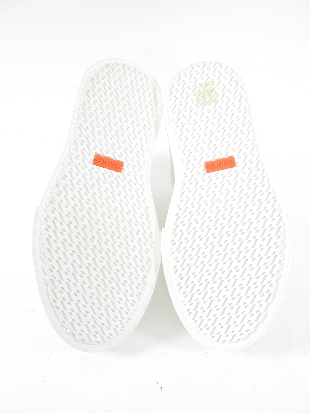 Hermes White Leather High Top Daydream Kelly Lock Sneaker - 36 / 5.5