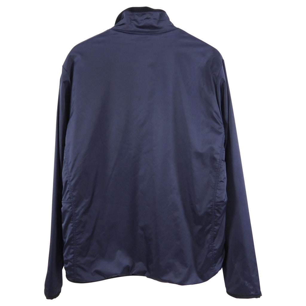 Hermes Sellier Navy Nylon and Fleece Lined Light Zip Jacket - L