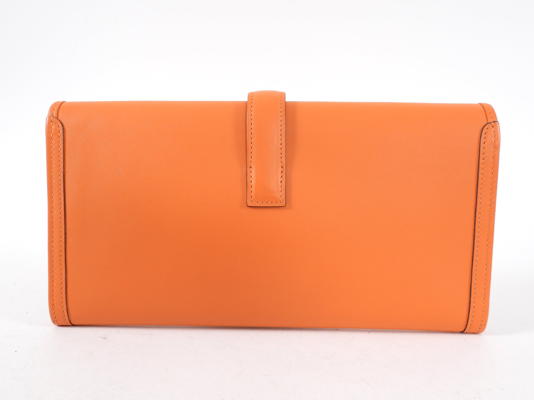 Hermes Orange Swift Jige Elan 29 Clutch Bag