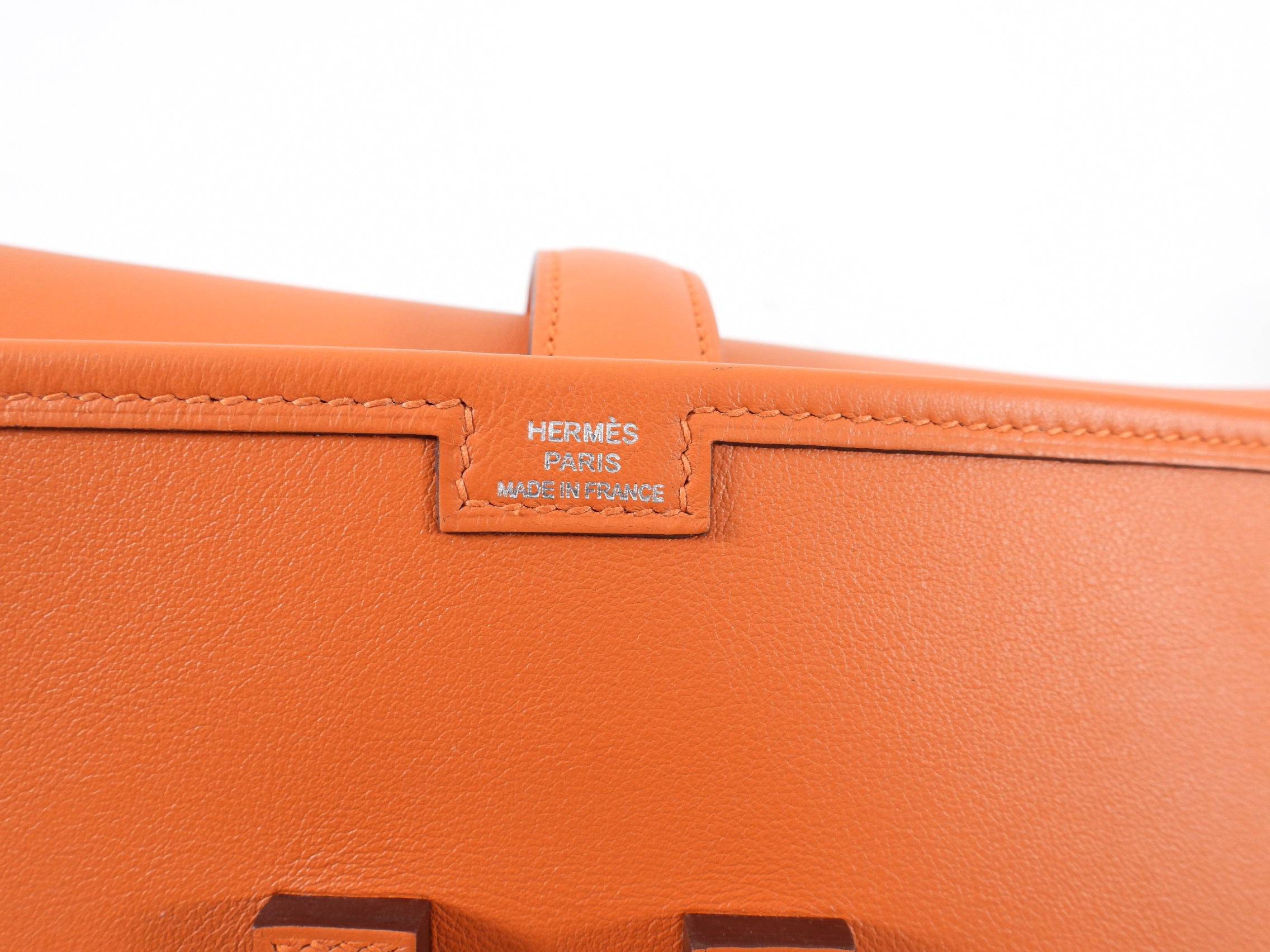 Hermes Orange Swift Jige Elan 29 Clutch Bag