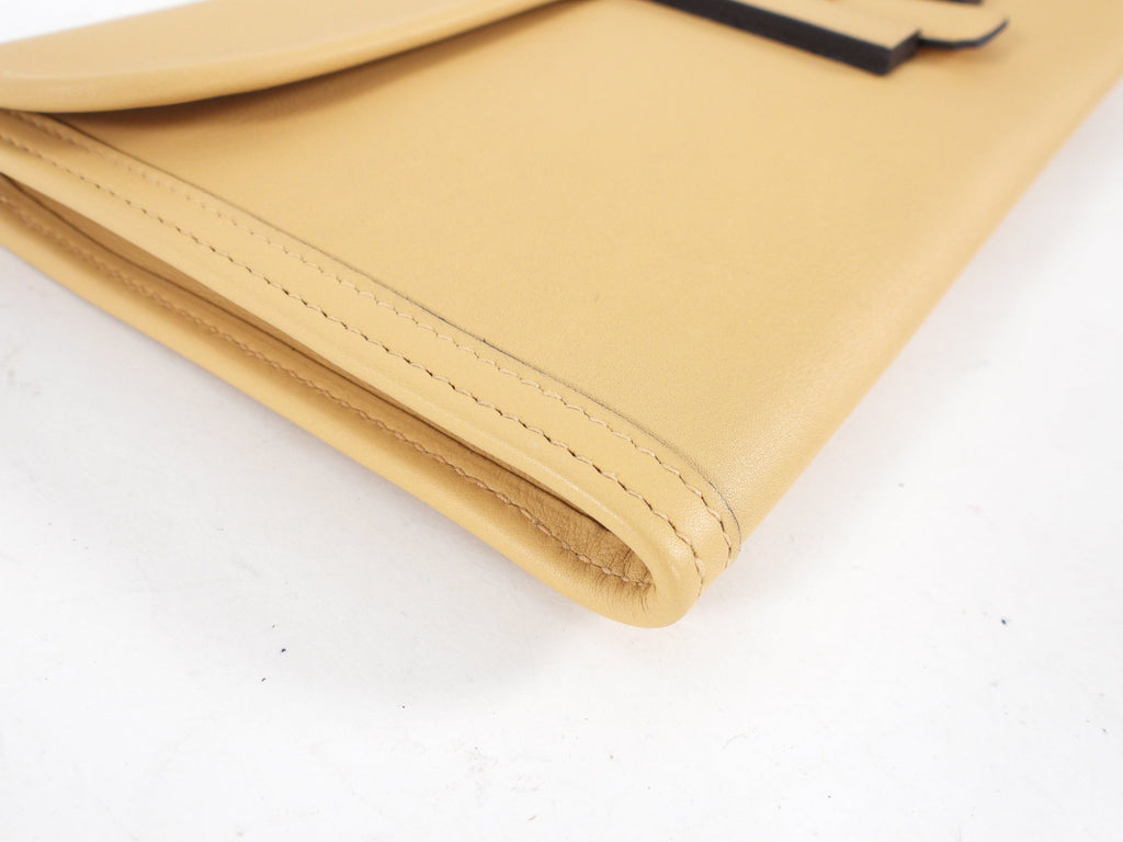 Hermes Jige Elan 29 Swift Leather Beige H Clutch Bag
