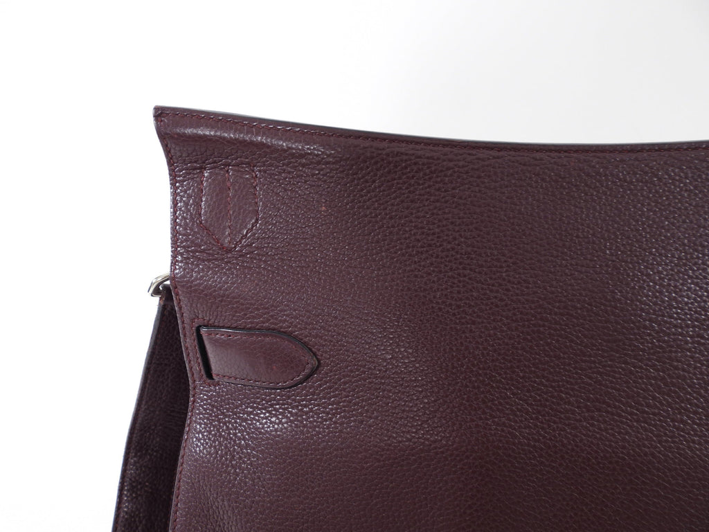 Hermes Jypsiere 34 Togo Prune Crossbody Bag PHW