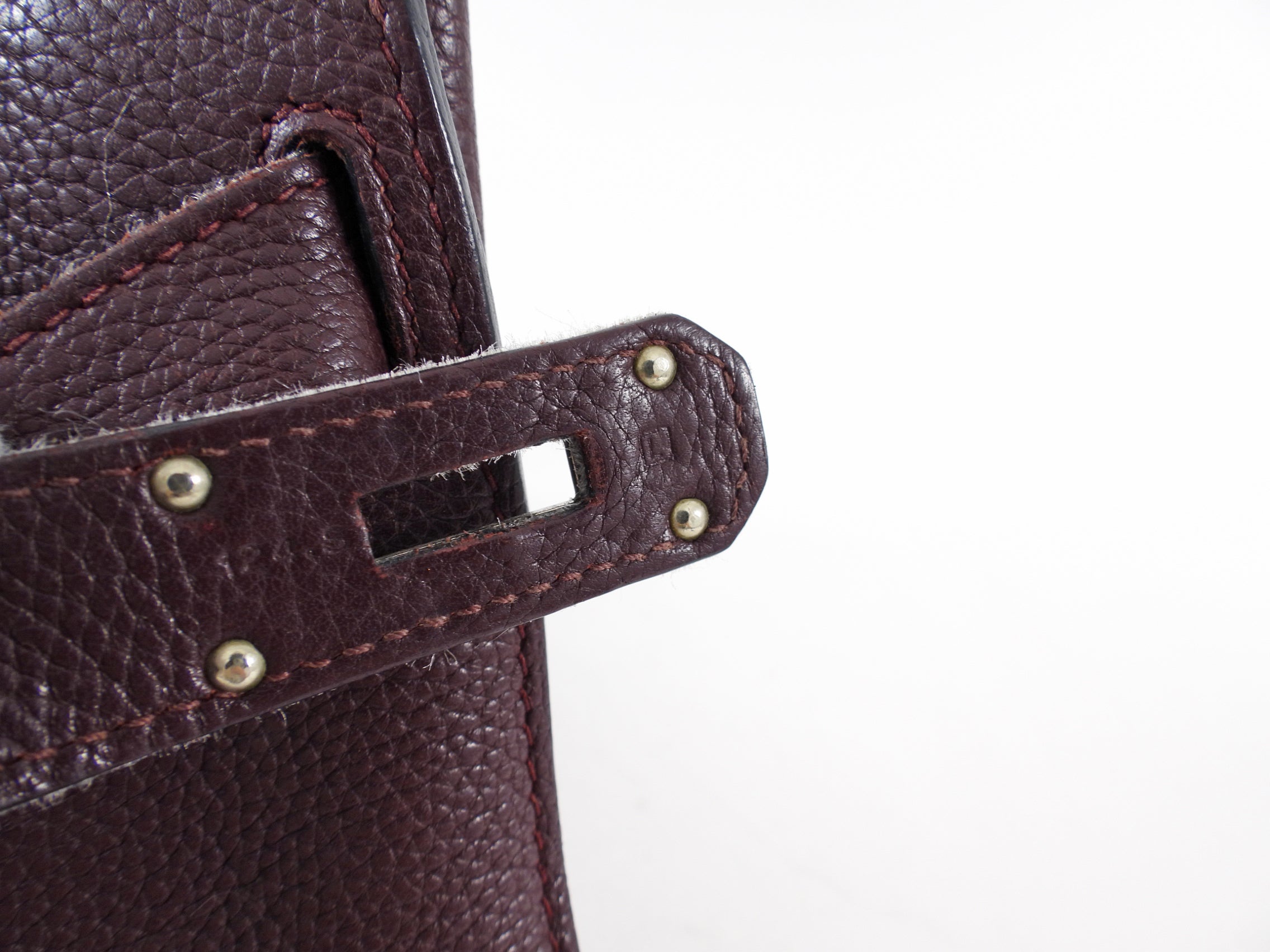 Hermes Jypsiere 34 Togo Prune Crossbody Bag PHW