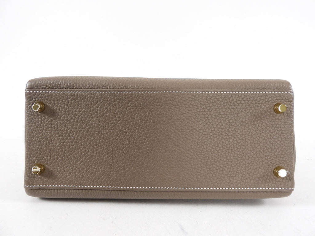 Hermes Kelly II 28 Retourne Clemence Etoupe GHW Bag - Full Set 2021