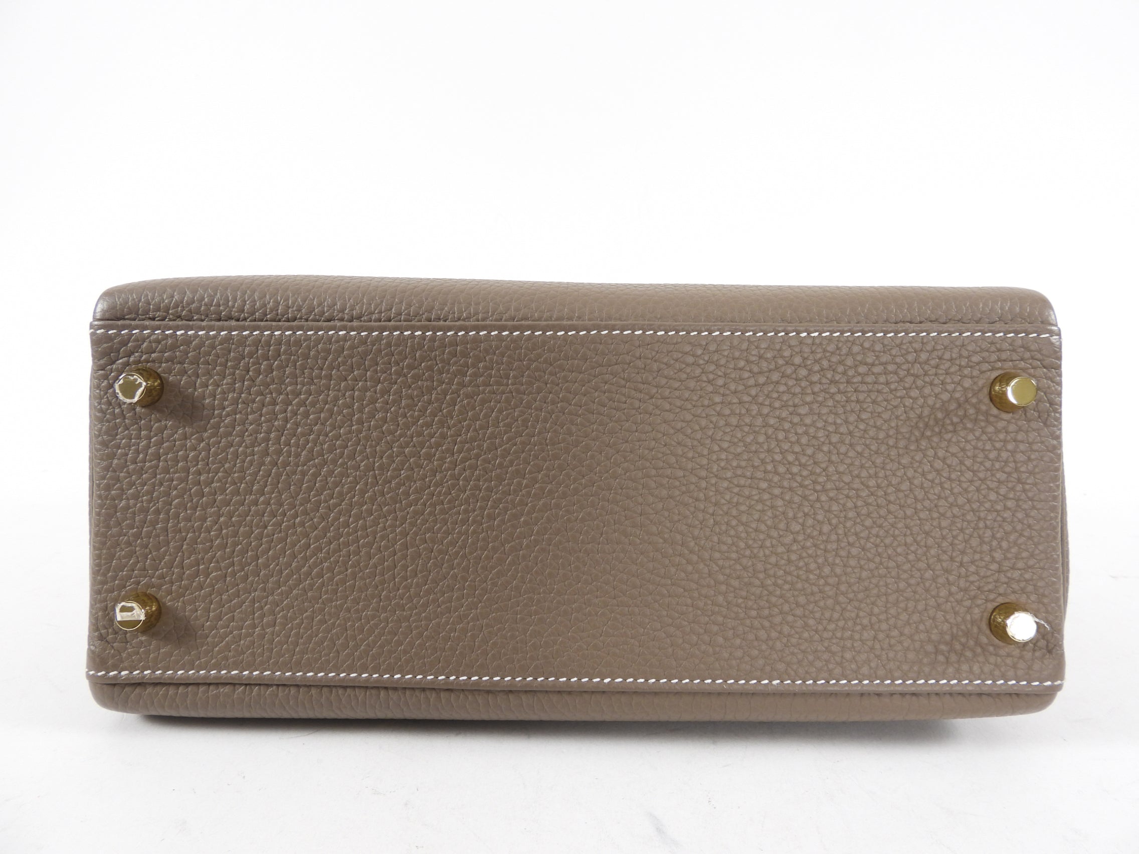 Hermes Kelly II 28 Retourne Clemence Etoupe GHW Bag - Full Set 2021