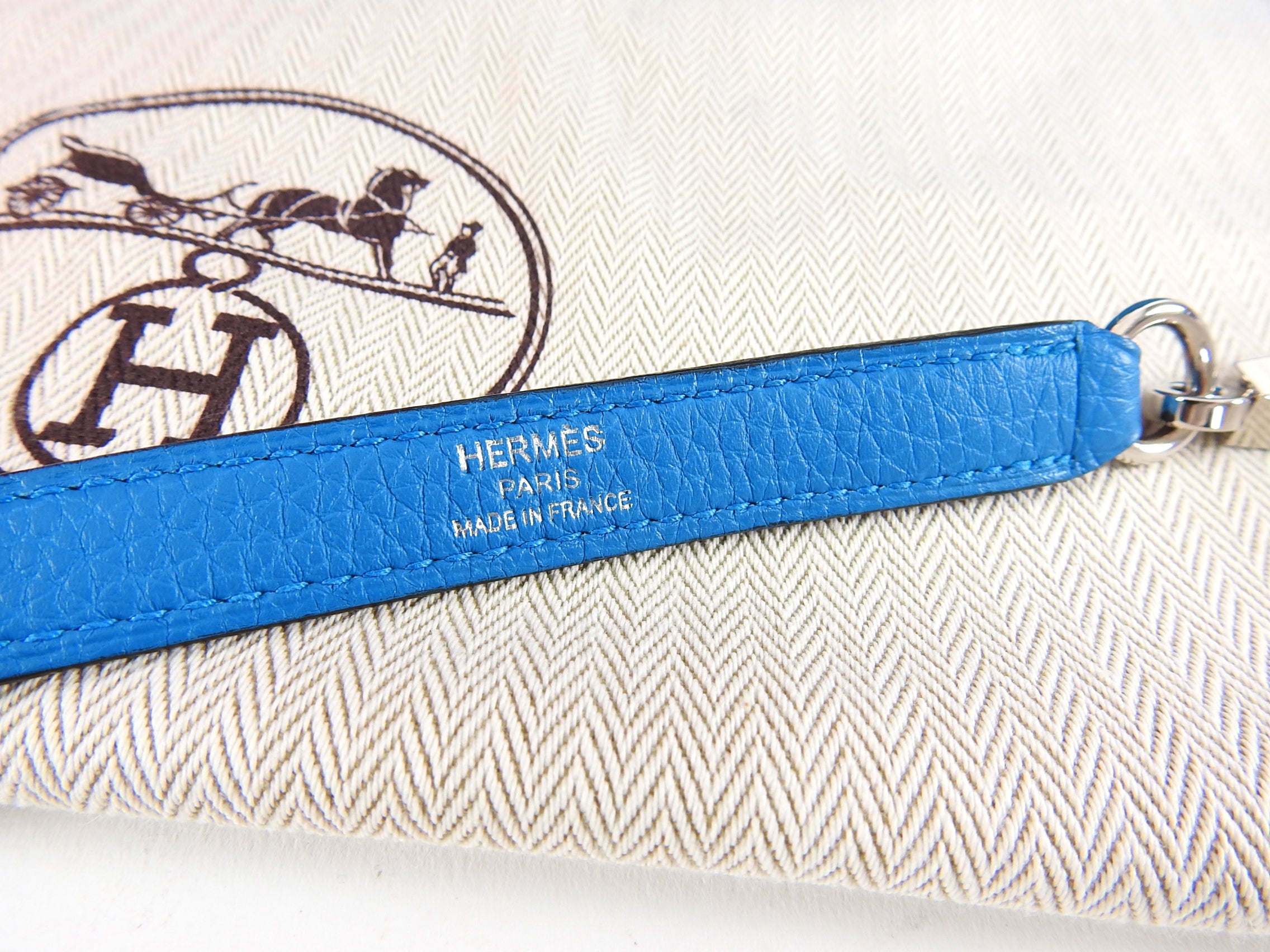 Hermes 25 cm Kelly Palladium HW Togo Leather in Zanzibar Blue