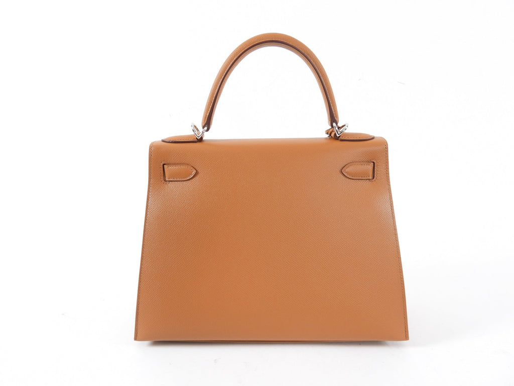 Hermes Kelly II Sellier 28 Epsom PHW Gold / Ambre Bicolor