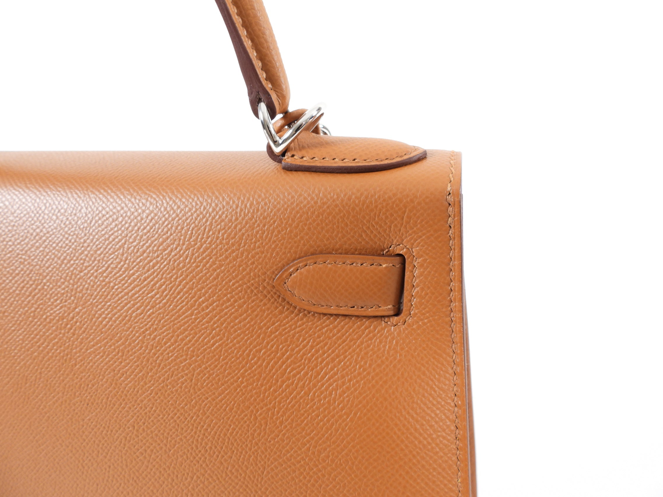 Hermes Kelly II Sellier 28 Epsom PHW Gold / Ambre Bicolor