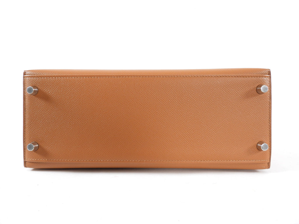 Hermes Kelly II Sellier 28 Epsom PHW Gold / Ambre Bicolor
