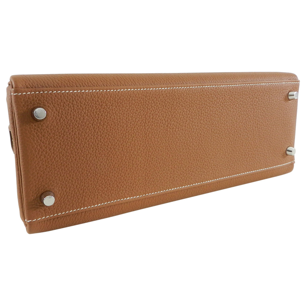 Hermes Kelly II Retourne 32 Gold Togo Palladium Hardware Bag