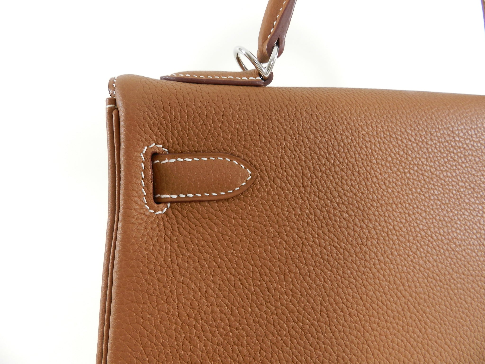 Hermes Kelly II Retourne 32 Gold Togo Palladium Hardware Bag