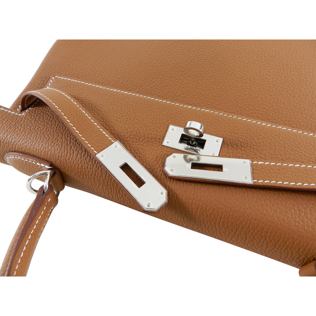Hermes Kelly II Retourne 32 Gold Togo Palladium Hardware Bag