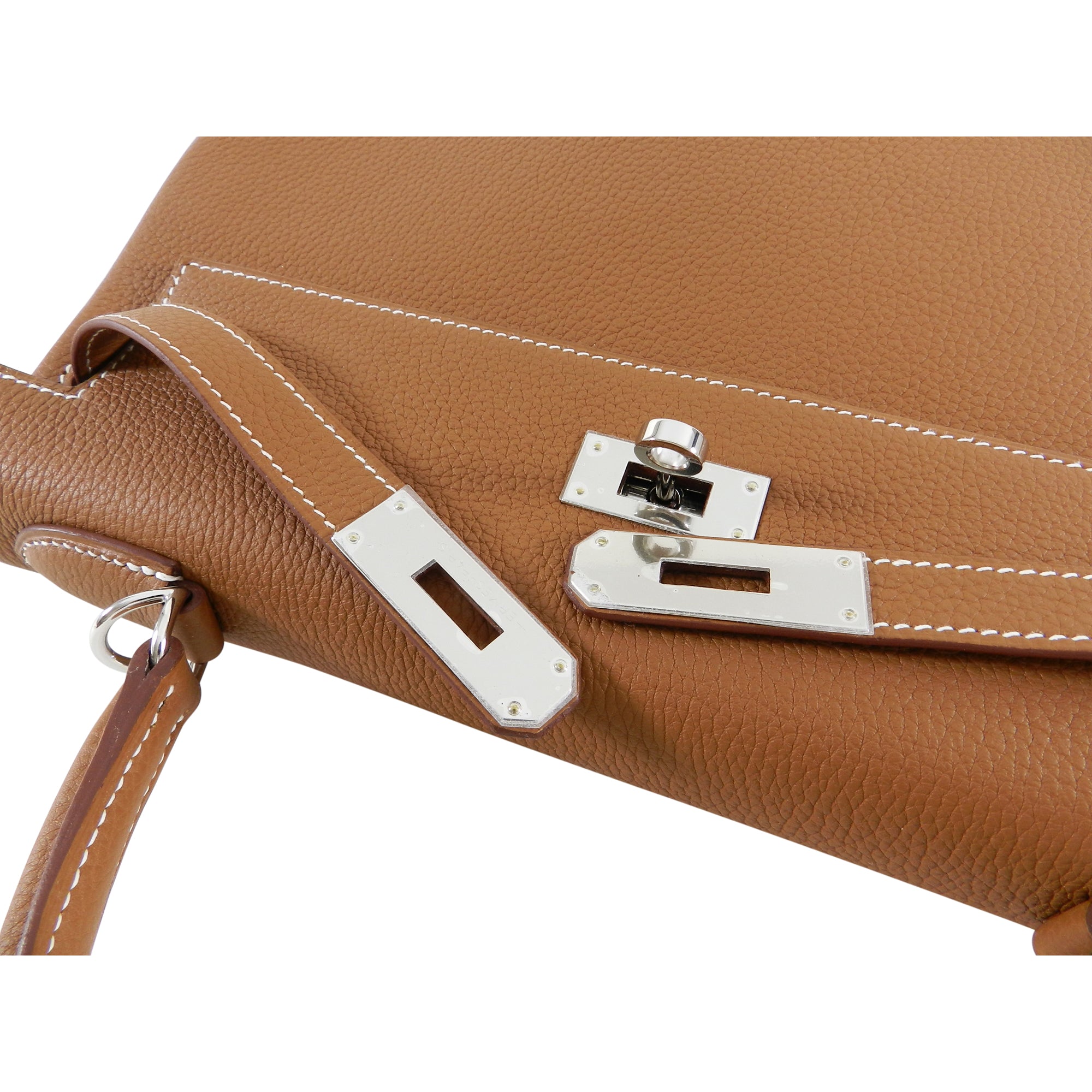 Hermes Kelly II Retourne 32 Gold Togo Palladium Hardware Bag