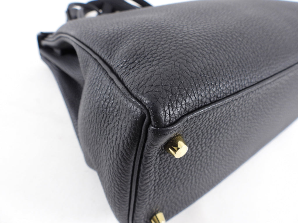 Hermes Kelly II Retourne Bag 35cm Black Togo GHW