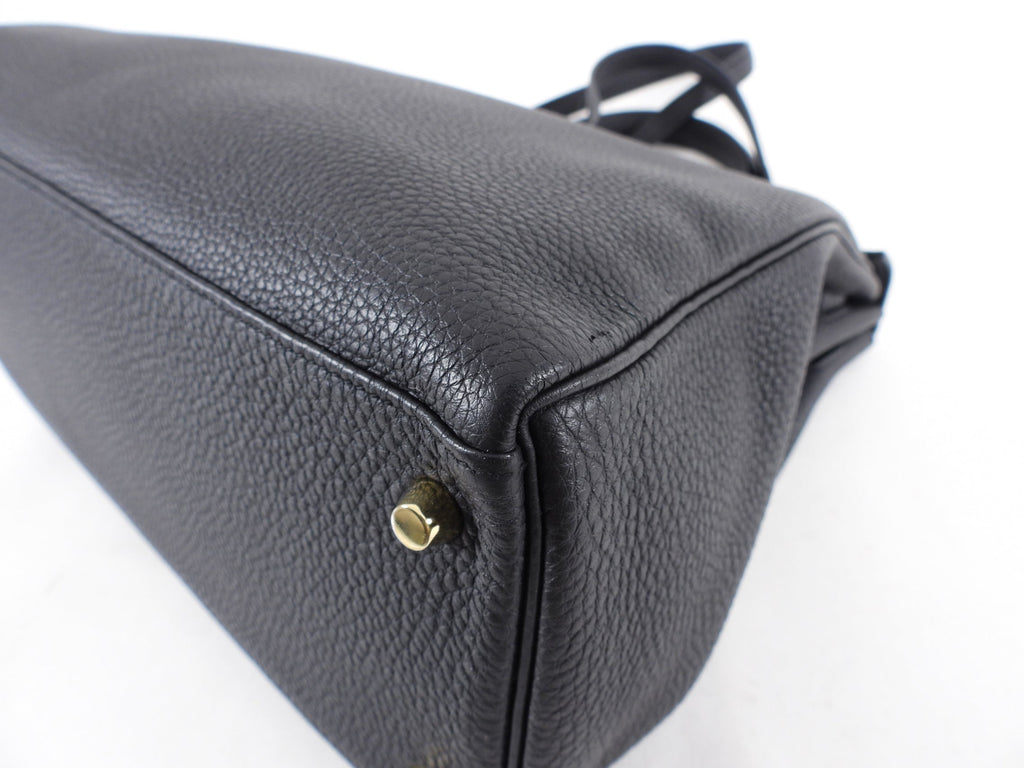Hermes Kelly II Retourne Bag 35cm Black Togo GHW