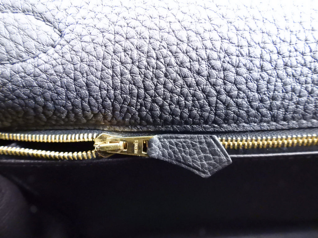 Hermes Kelly II Retourne Bag 35cm Black Togo GHW