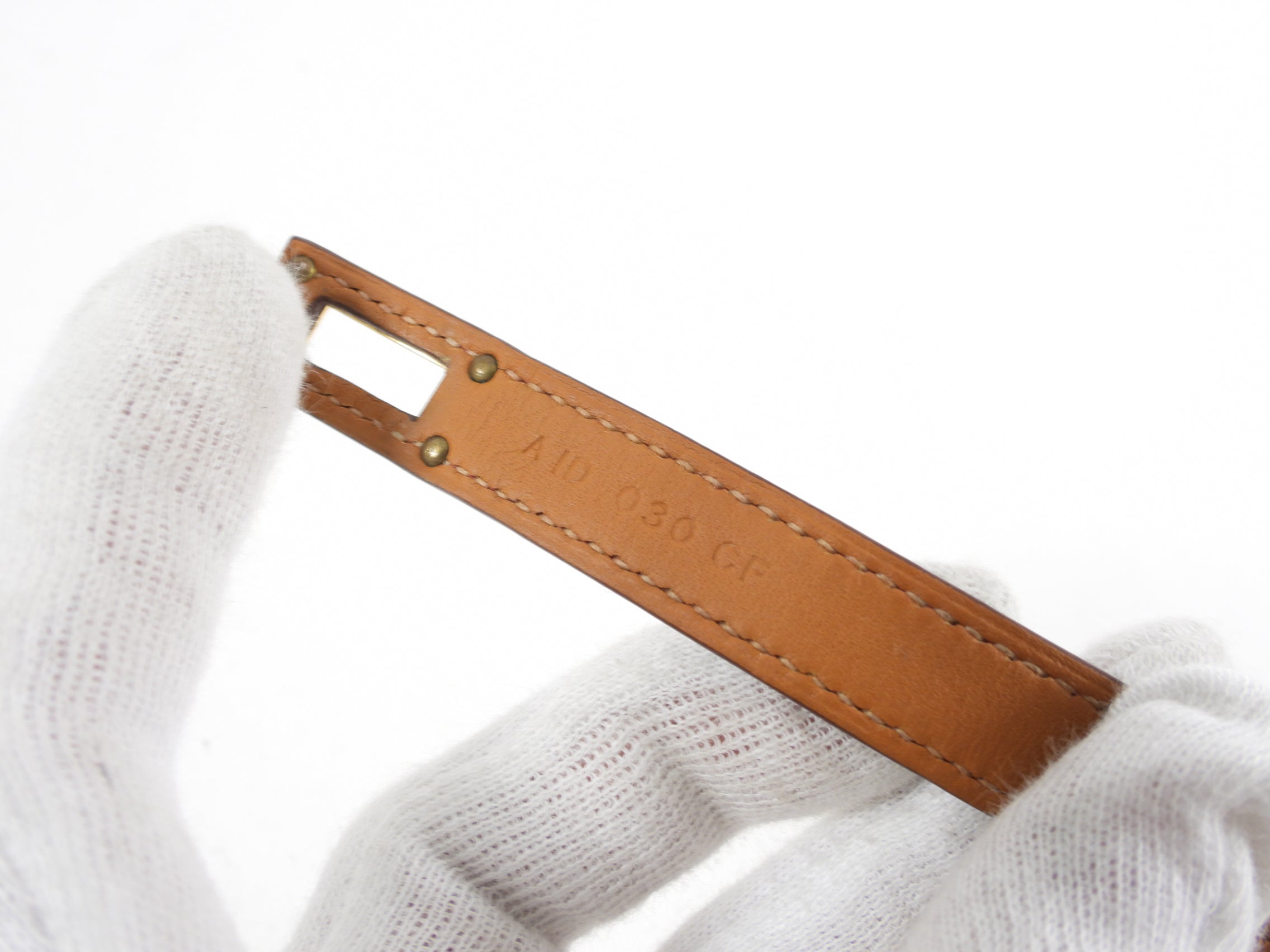 Hermes Bordeaux Crocodile Double Tour Kelly Bracelet - S