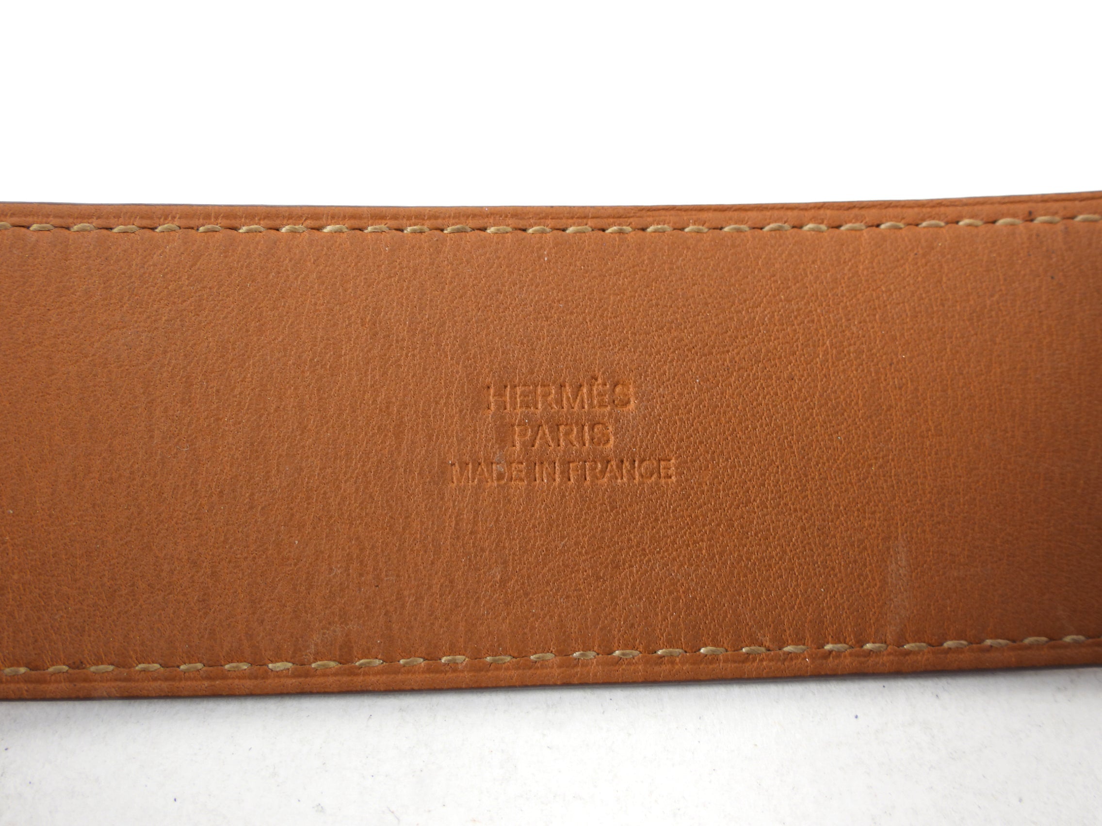 Hermes Orange Epsom Leather Kelly Dog Cuff Bracelet