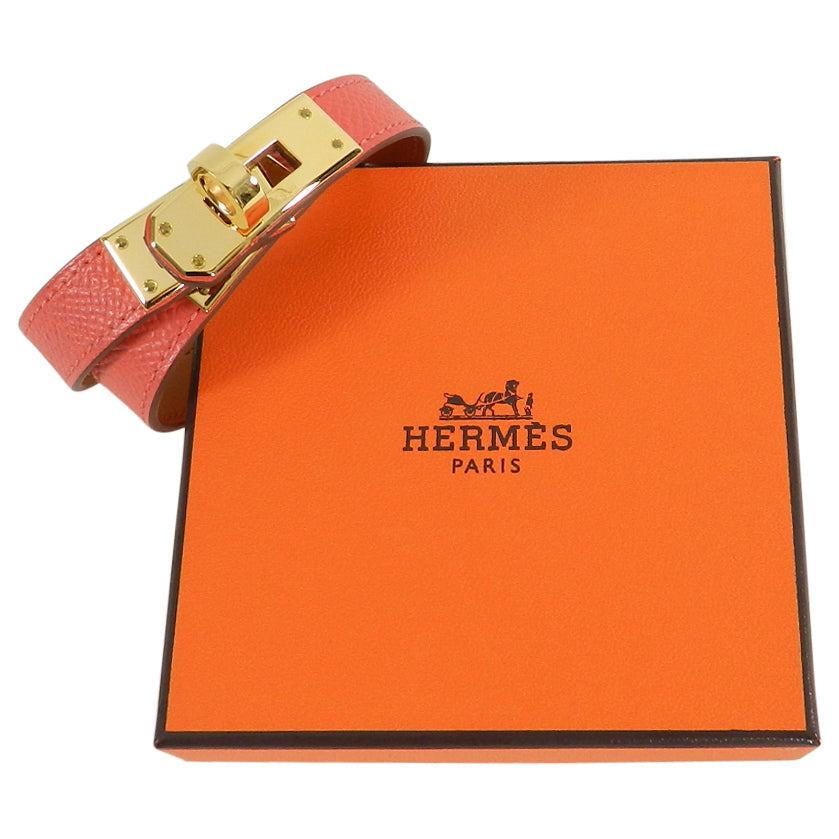 Hermes Kelly Double Tour Bracelet - Rose Jaipur