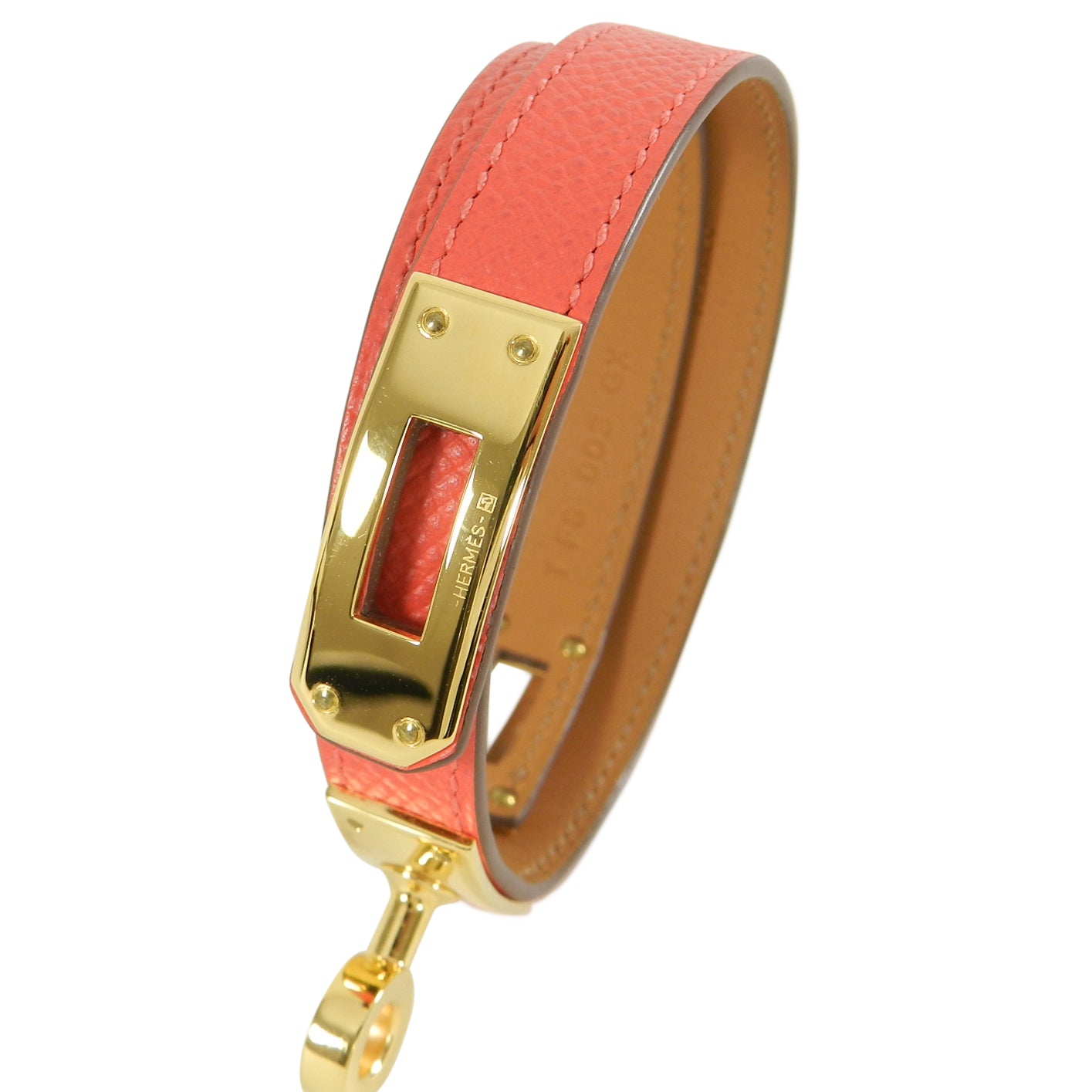 Hermes Kelly Double Tour Bracelet - Rose Jaipur