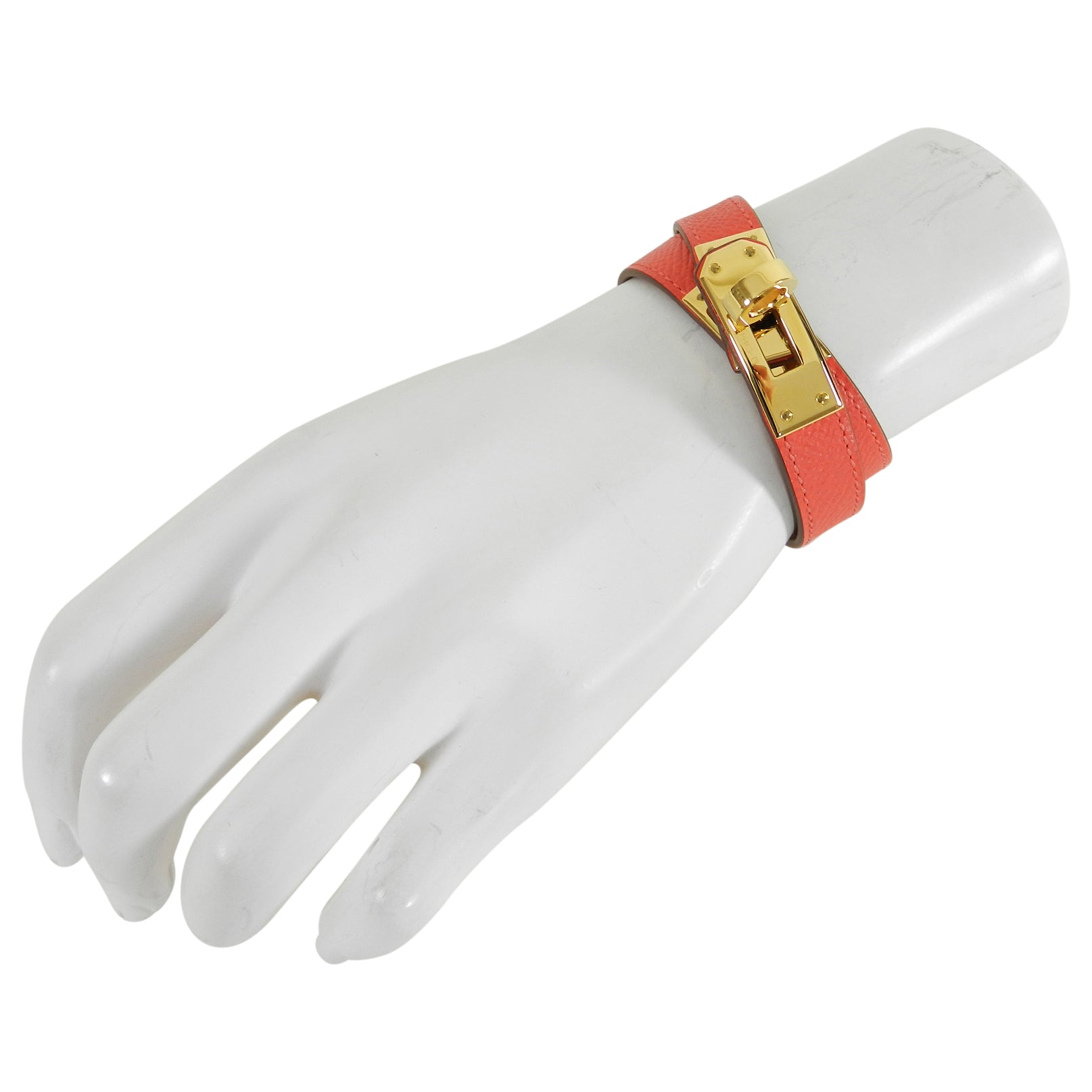 Hermes Kelly Double Tour Bracelet - Rose Jaipur