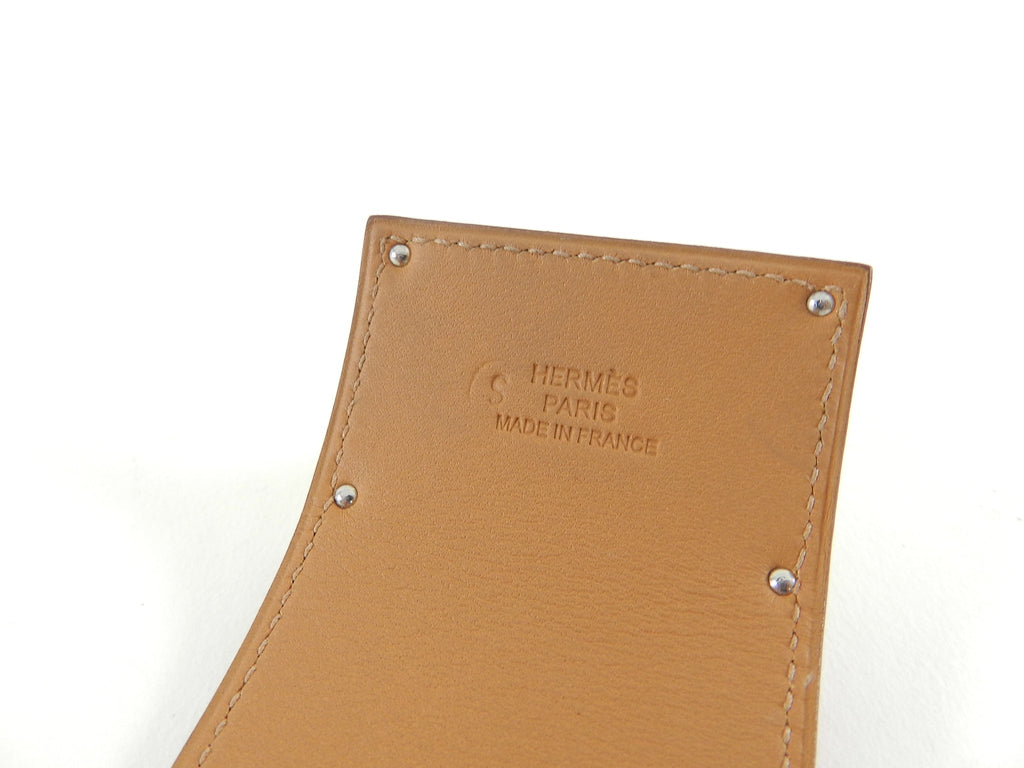 Hermes Kelly Extreme Orange Epsom Leather Cuff Bracelet