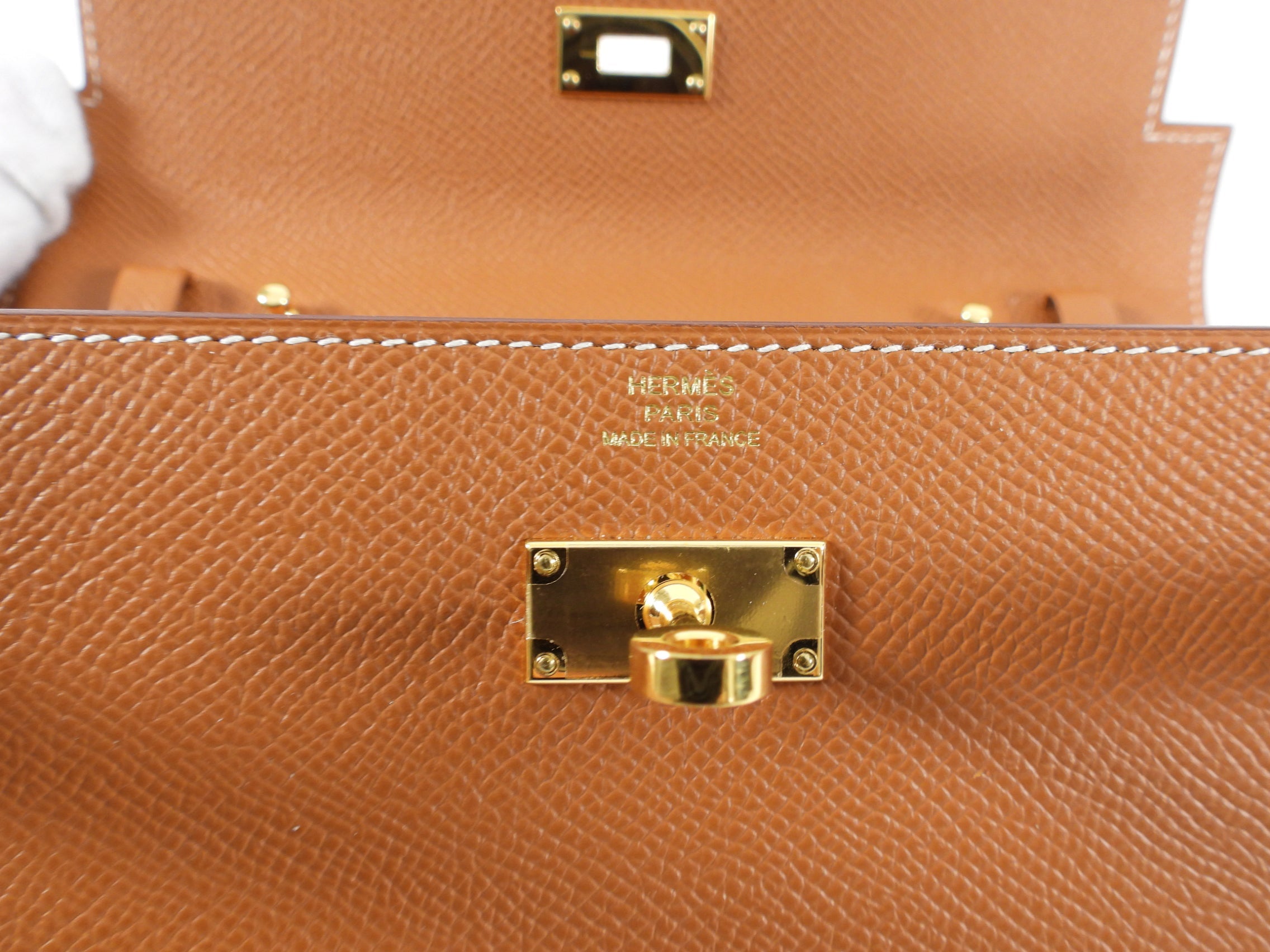 Hermes Kelly To Go Wallet Gold Epsom GHW