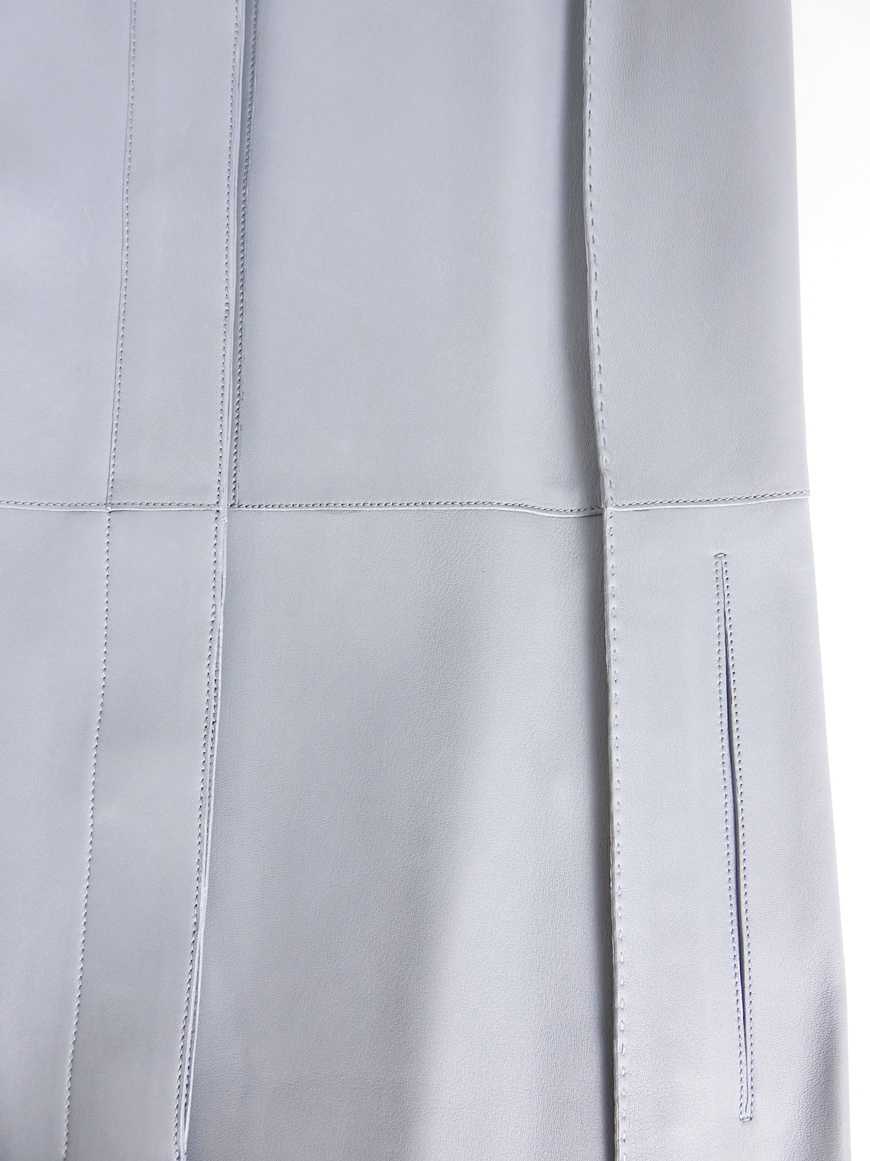 Hermes Light Blue Lambskin Leather Sleeveless Dress – FR34 / USA 2 / 4