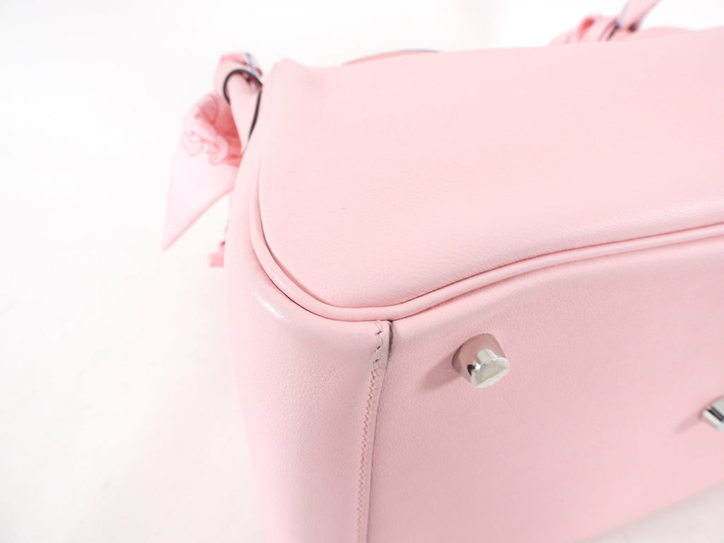 Hermes Lindy 30cm Swift Rose Sakura with Twillys