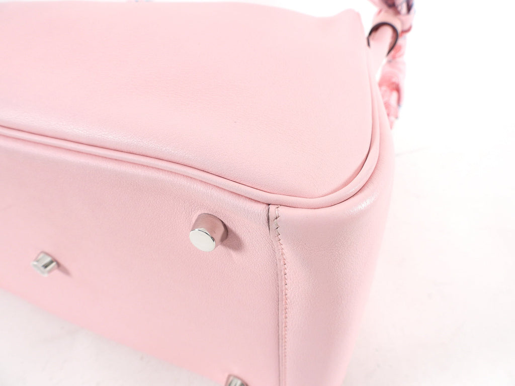Hermes Lindy 30cm Swift Rose Sakura with Twillys