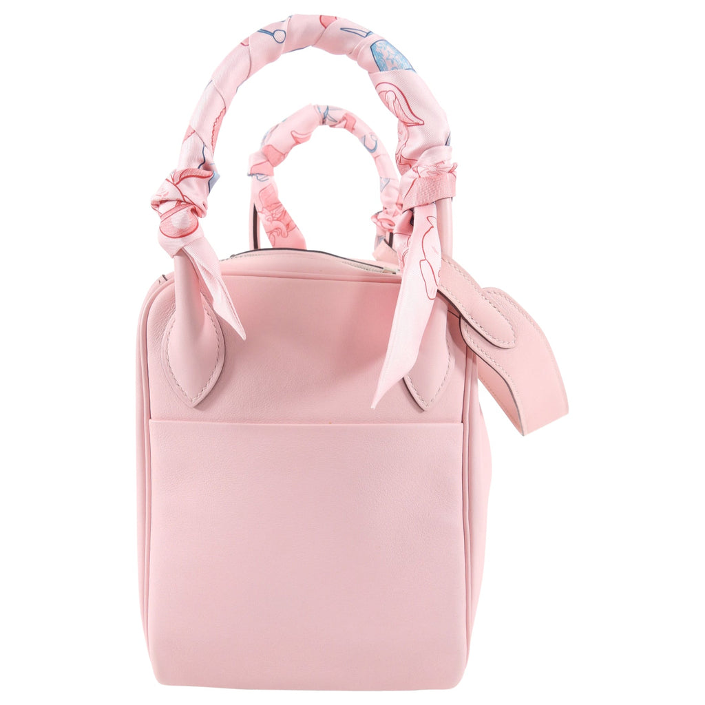 Hermes Lindy 30cm Swift Rose Sakura with Twillys