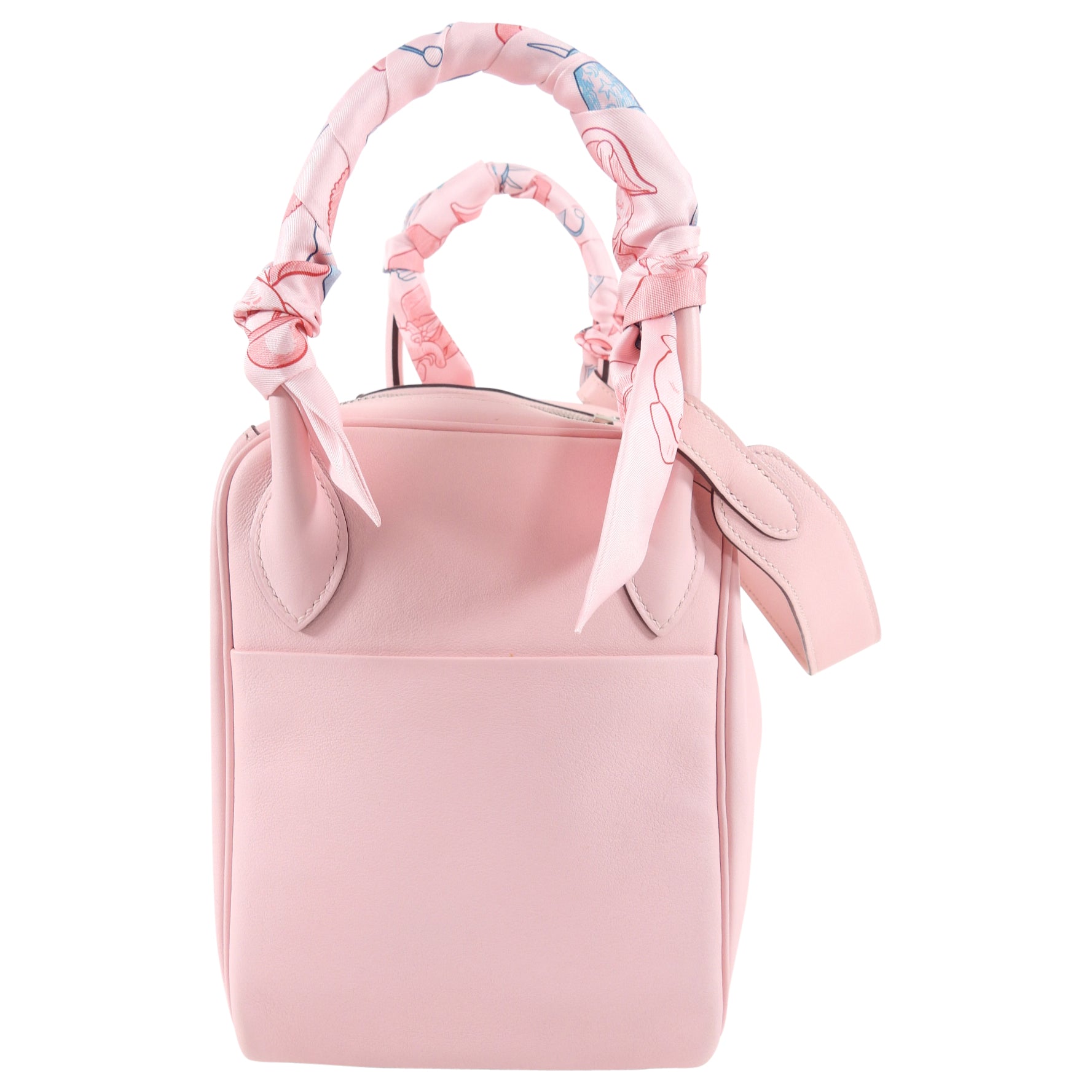 Hermes Lindy 30cm Swift Rose Sakura with Twillys